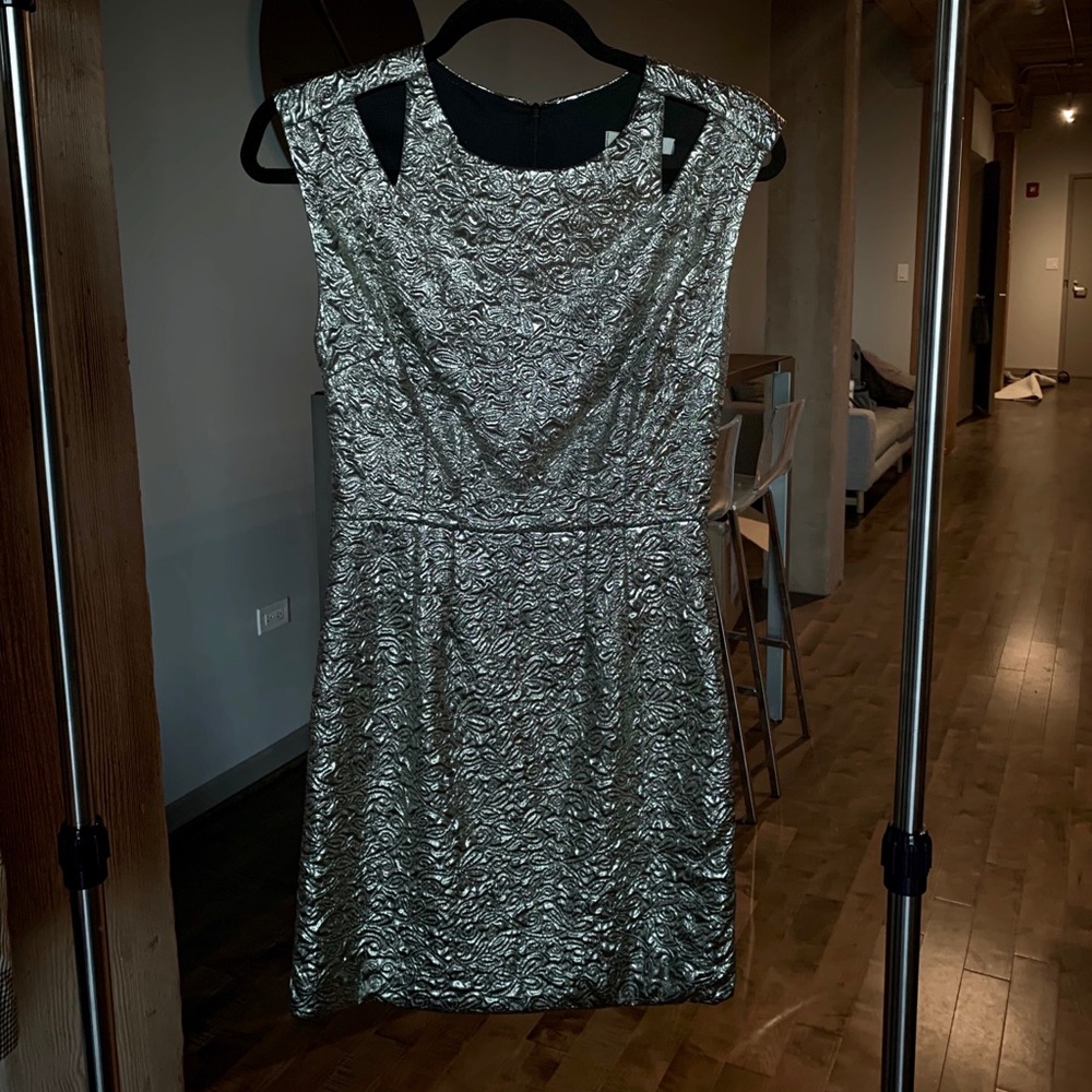 Arden B metallic mini dress